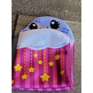 Mini doll accessories sleeping bag pink Stars toy figure